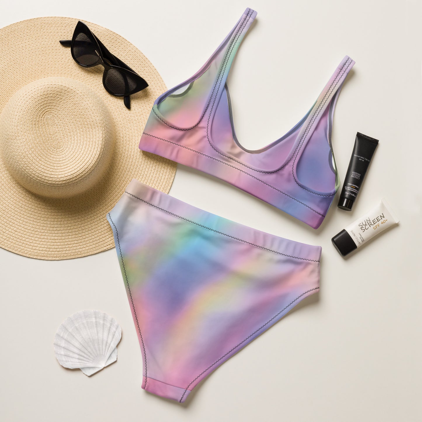 Dawn Patrol Recycled high-waisted bikini