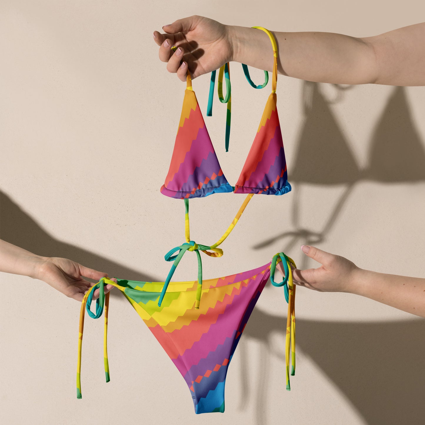 Party Wave recycled string bikini