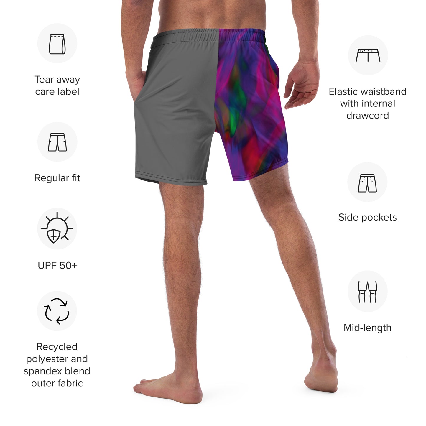 Pin Tail Men's swim trunks
