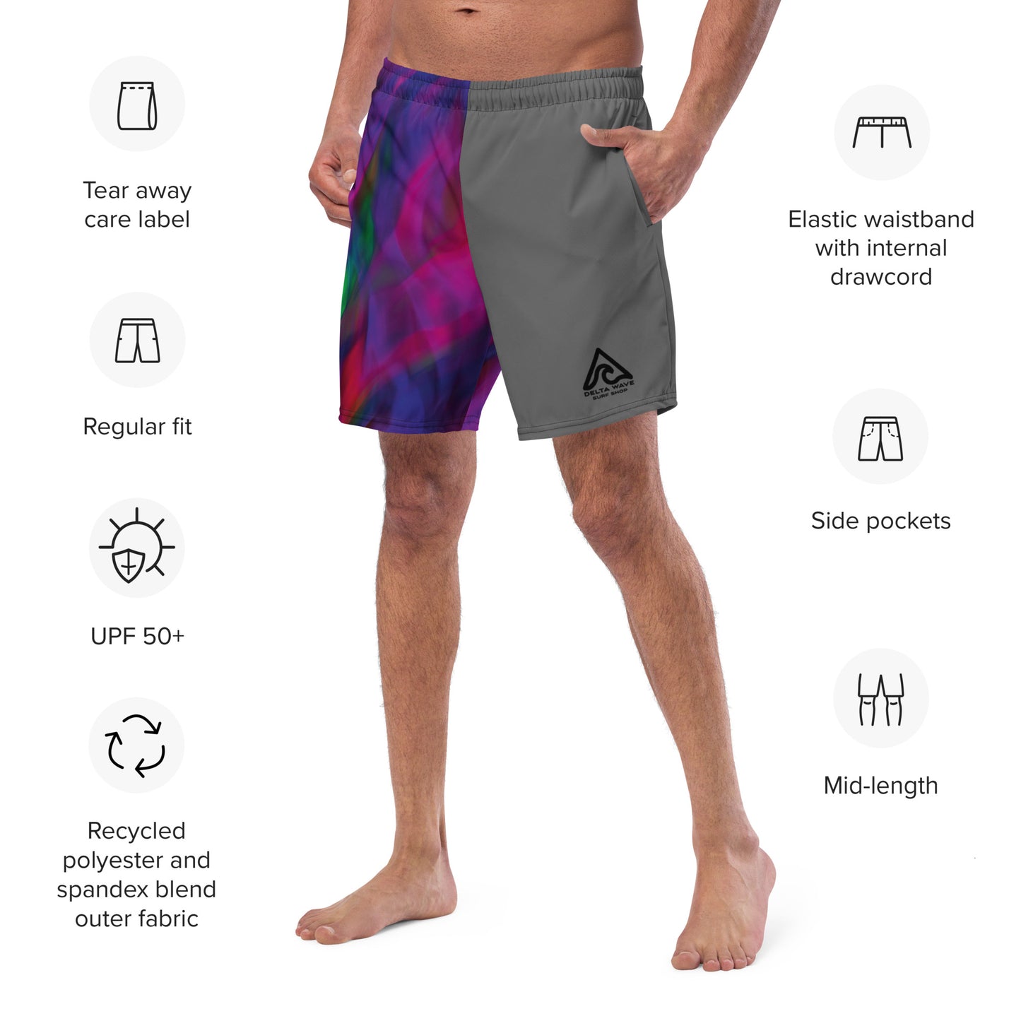 Pin Tail Men's swim trunks