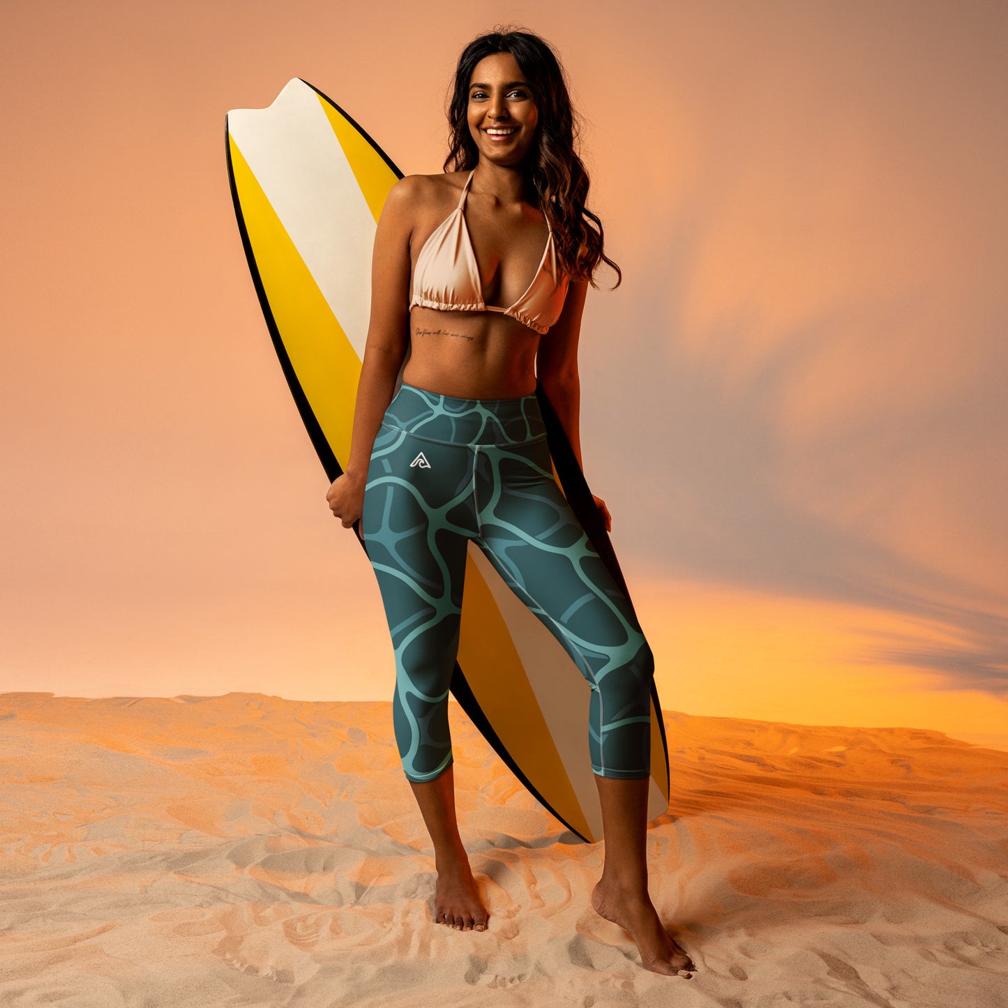 Tidepool Yoga Capri Leggings