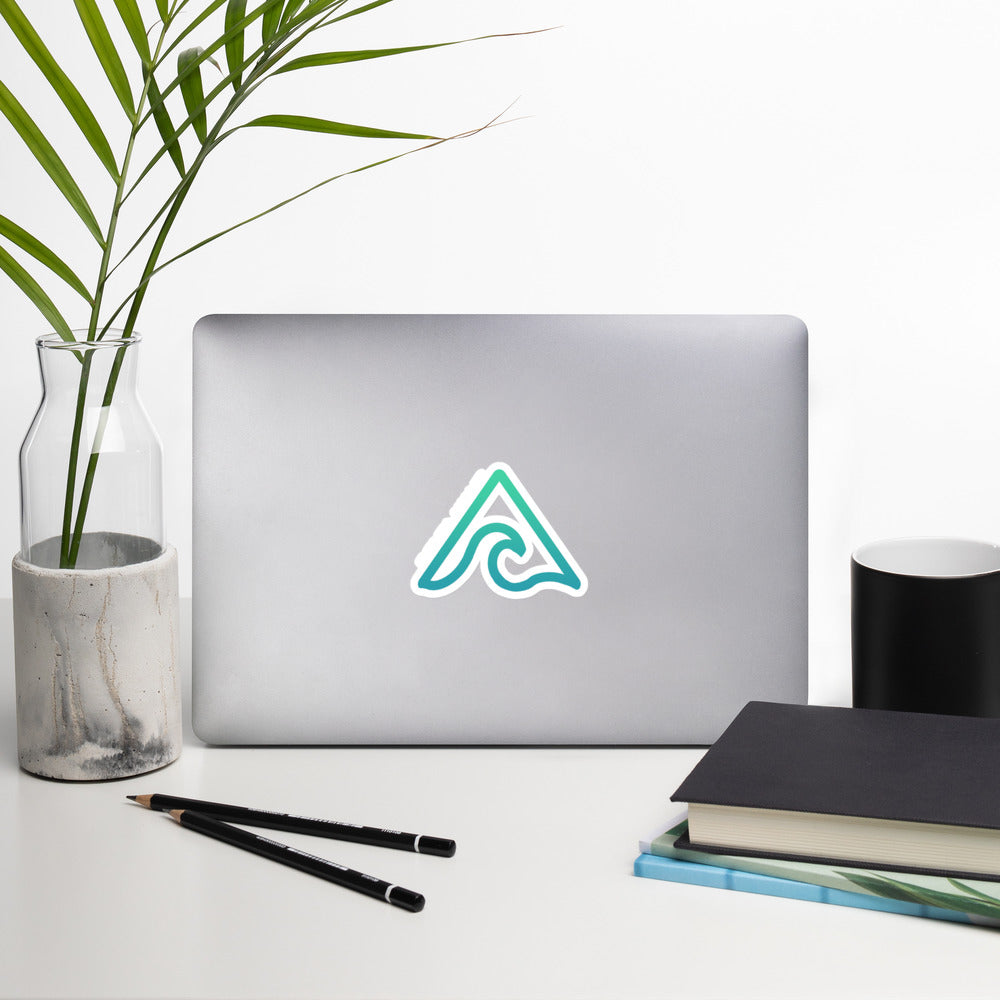 Slope Style - White Bubble-free stickers