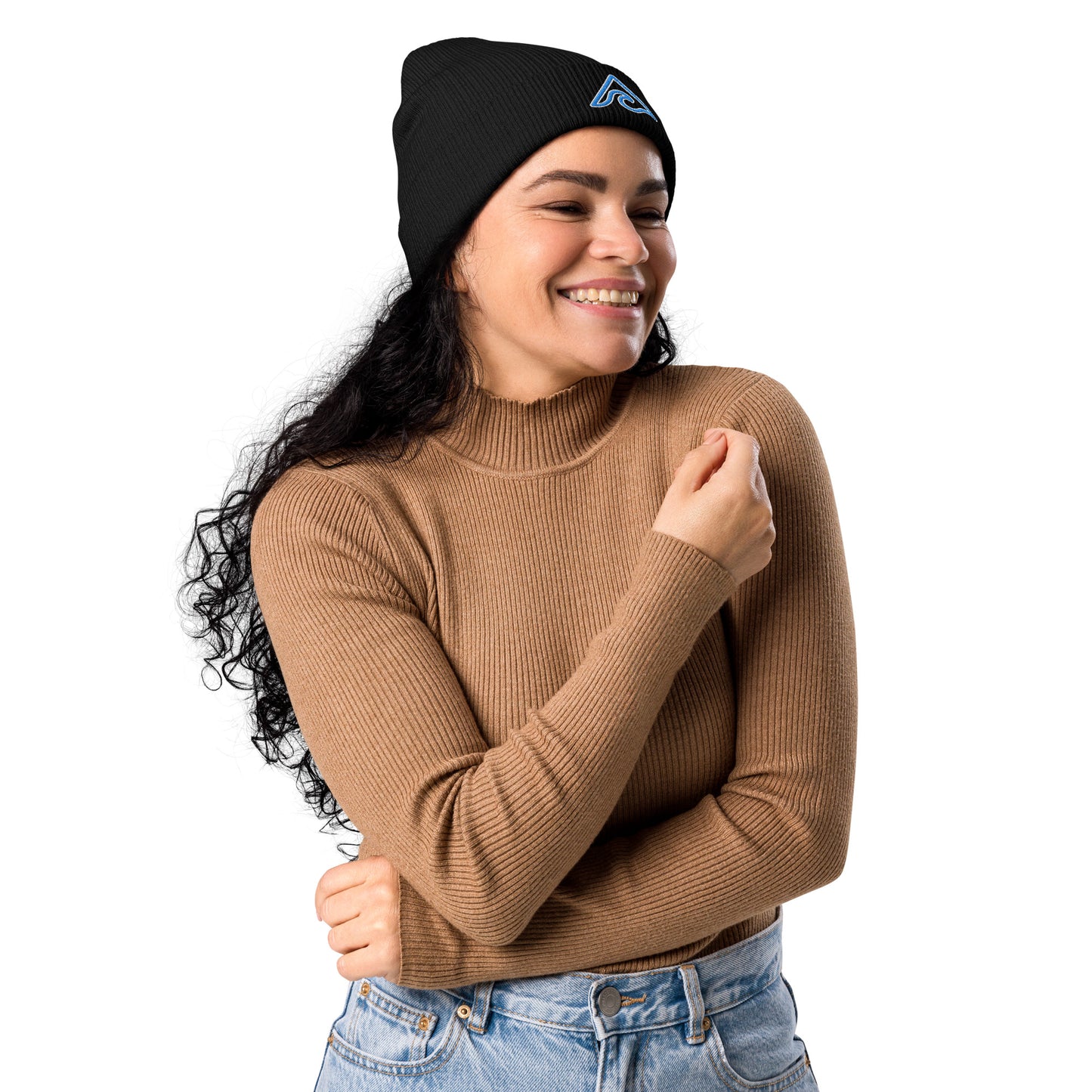 Flowmatic Organic ribbed beanie