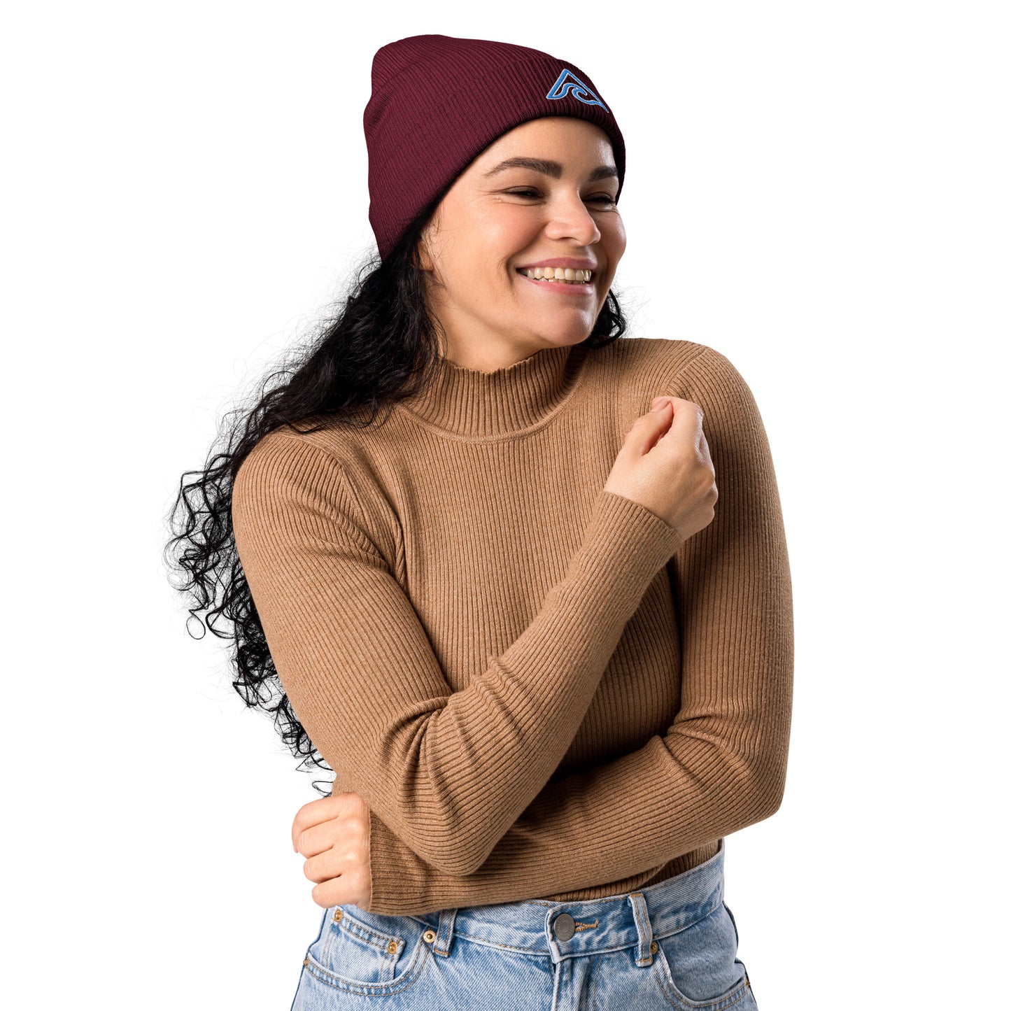 Flowmatic Organic ribbed beanie