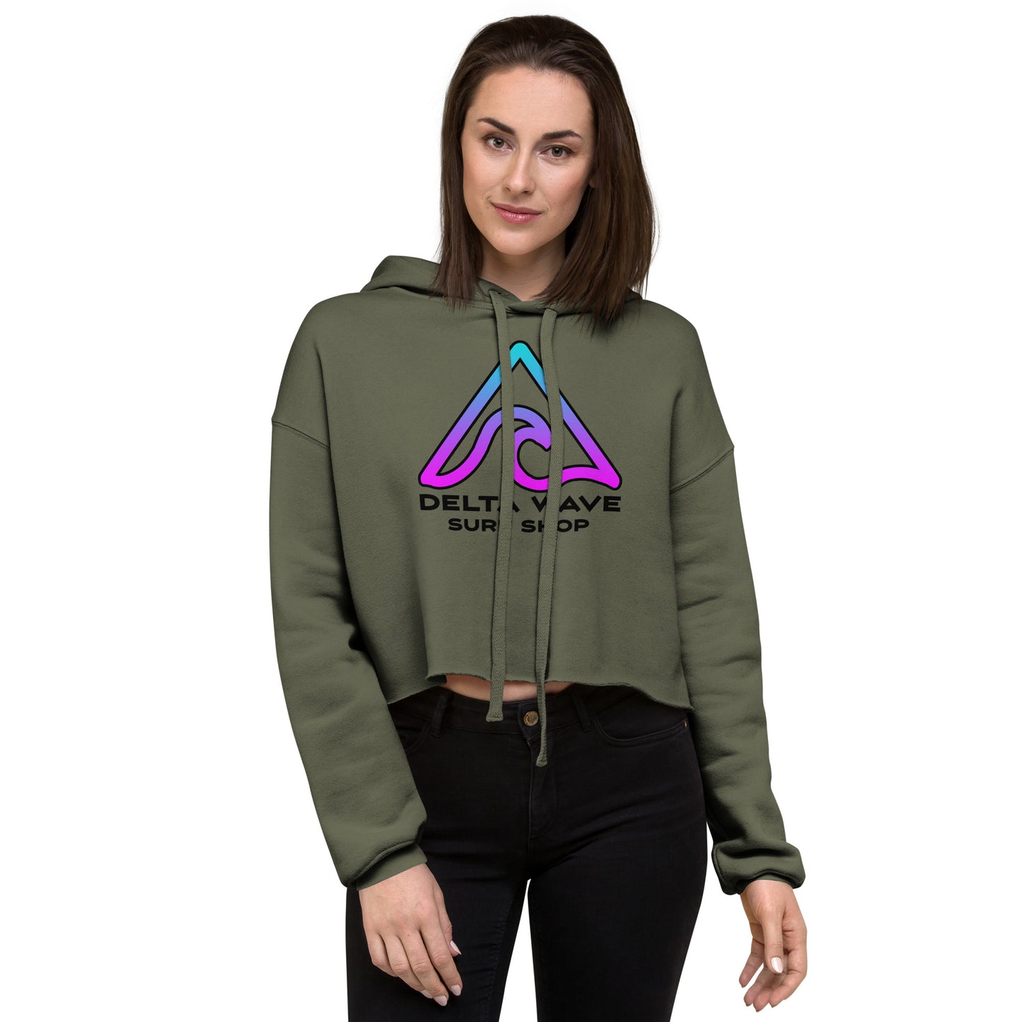 Delta Haze Crop Hoodie