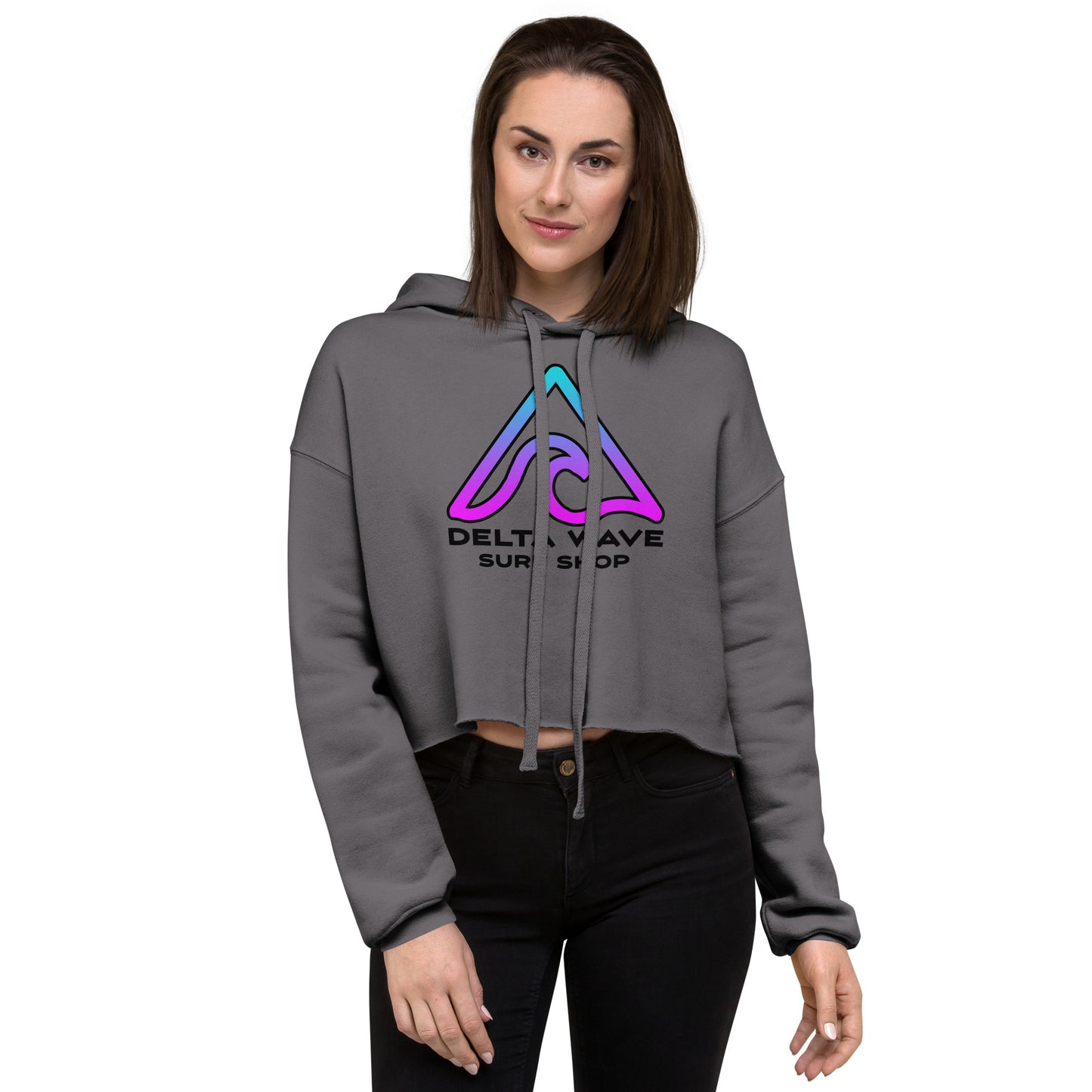 Delta Haze Crop Hoodie