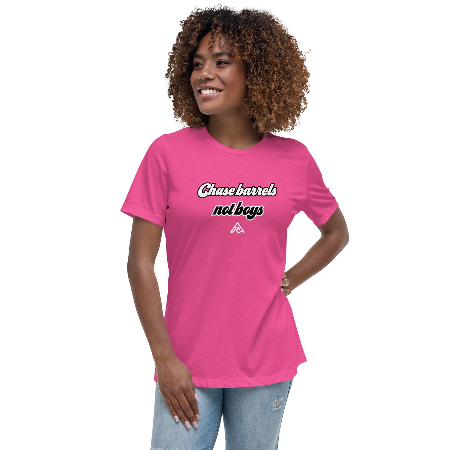 Chase barrels... Women's Relaxed T-Shirt