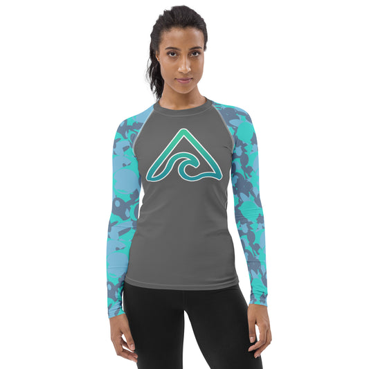 Rash Guard para mujer con mangas de fiesta